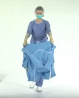 Reinraumkleid mit Reissverschluss am Rücken